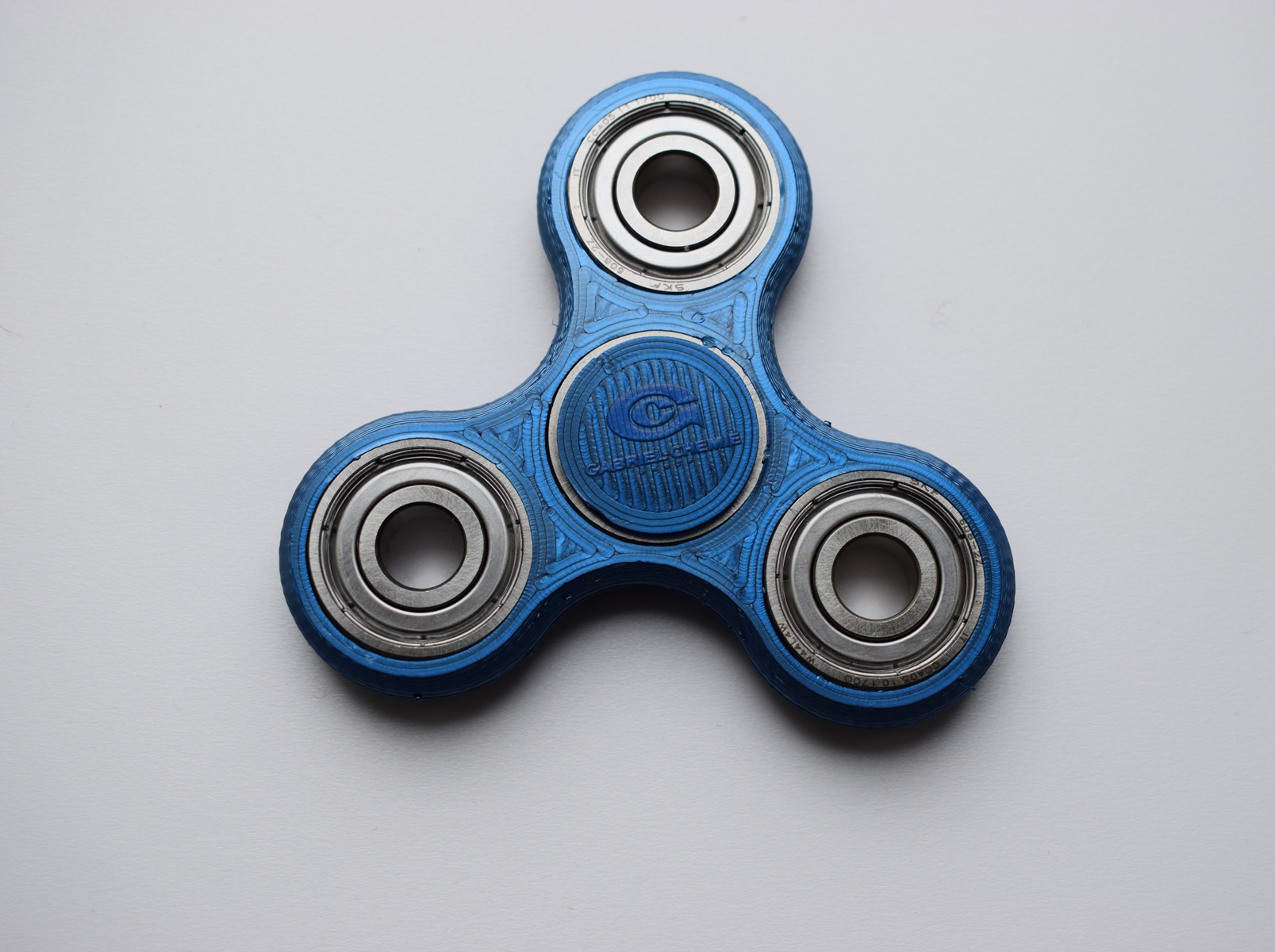 3D Fidget Spinner blue 0